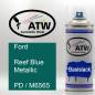 Preview: Ford, Reef Blue Metallic, PD / M6565: 400ml Sprühdose, von ATW Autoteile West.